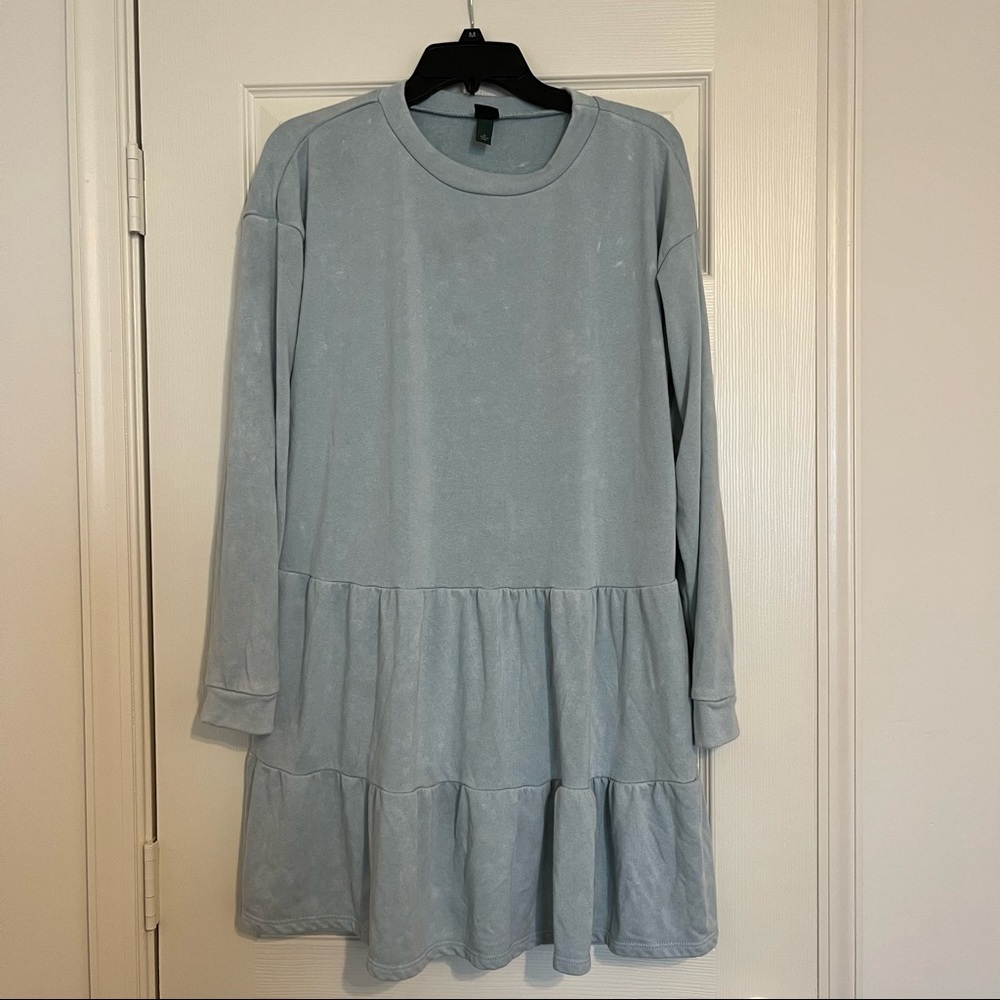 Wild Fable sweatshirt ruffle long sleeve dress